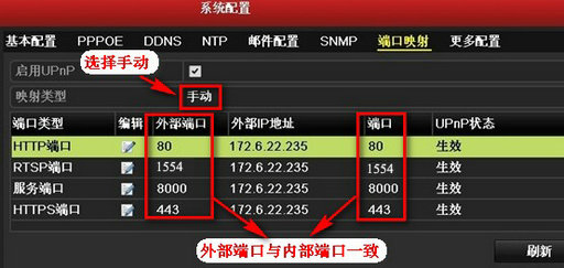 ?？礜VR/DVR端口映射設(shè)置
